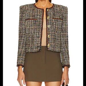 Amanda & Chelsea Multicolor Tweed Blazer